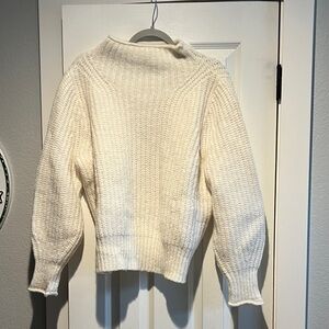 Madewell Cream Cowl Neck Sweater